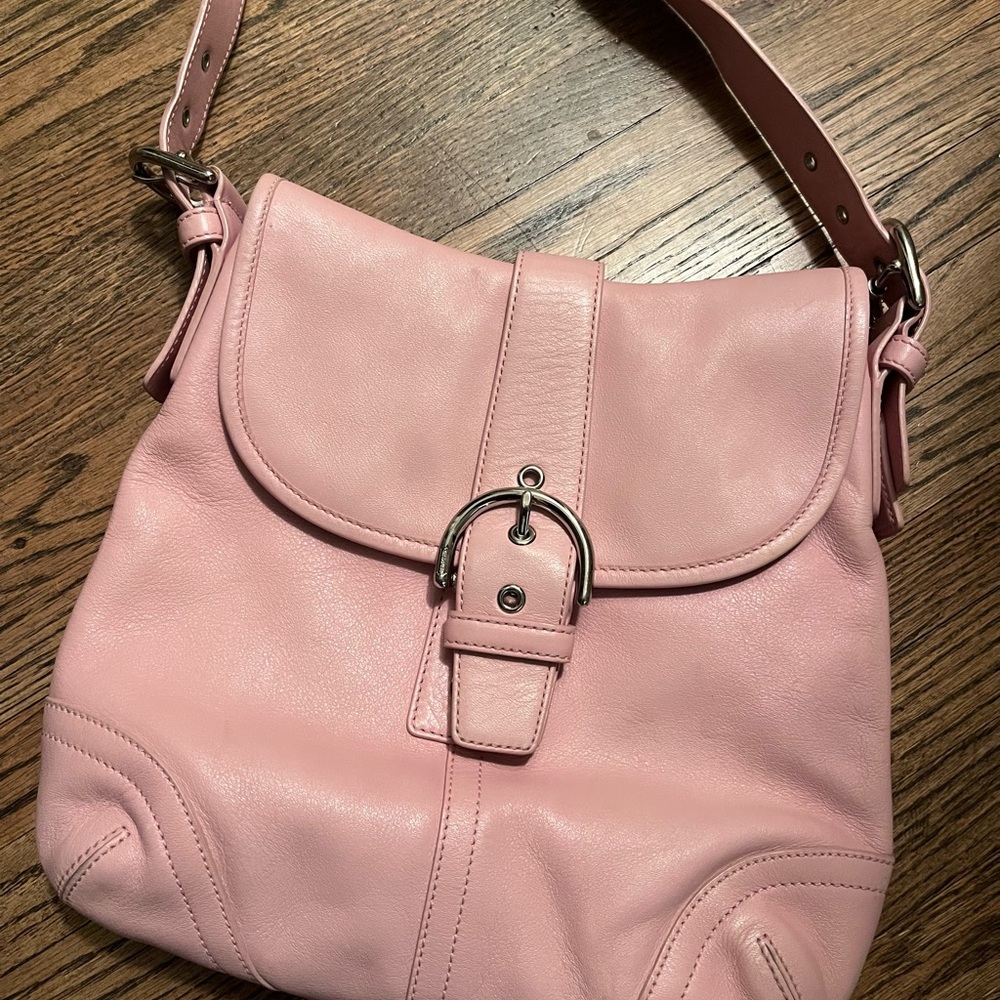 Like New Pink VINTAGE COACH SoHo Duffel Crossbody Shoulder Bag/Purse L04D-9480